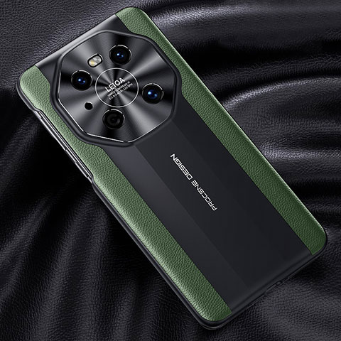 Funda Lujo Cuero Carcasa JB5 para Huawei Mate 40 Pro Verde