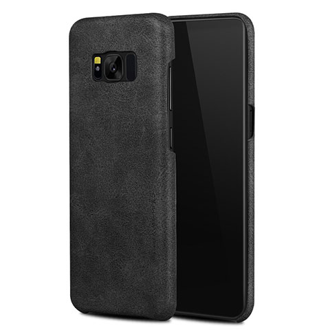 Funda Lujo Cuero Carcasa L02 para Samsung Galaxy S8 Negro