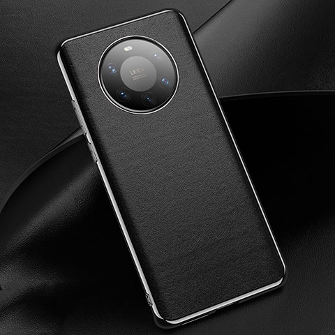 Funda Lujo Cuero Carcasa L03 para Huawei Mate 40 Pro+ Plus Negro