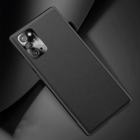 Funda Lujo Cuero Carcasa N01 para Samsung Galaxy Note 20 5G Negro
