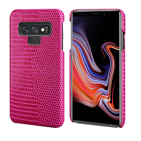 Funda Lujo Cuero Carcasa P02 para Samsung Galaxy Note 9 Rojo