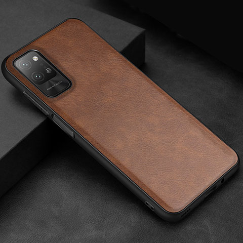 Funda Lujo Cuero Carcasa para Huawei Honor Play4 Pro 5G Marron