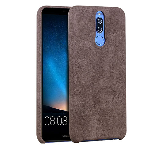 Funda Lujo Cuero Carcasa para Huawei Maimang 6 Marron