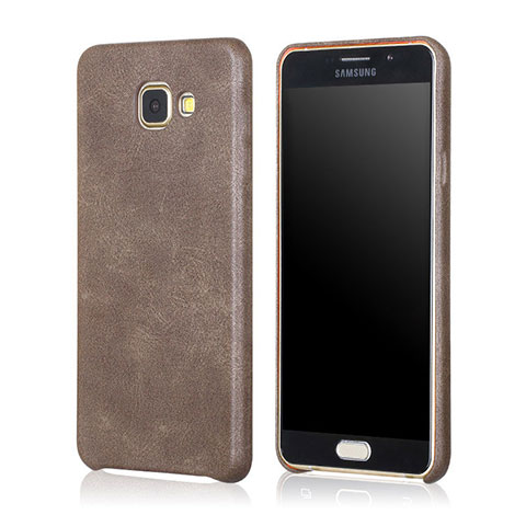 Funda Lujo Cuero Carcasa para Samsung Galaxy A5 (2016) SM-A510F Marron