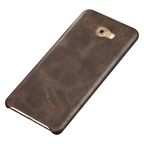 Funda Lujo Cuero Carcasa para Samsung Galaxy C9 Pro C9000 Marron