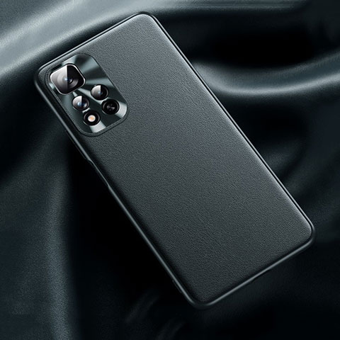 Funda Lujo Cuero Carcasa QK2 para Xiaomi Mi 11i 5G (2022) Negro