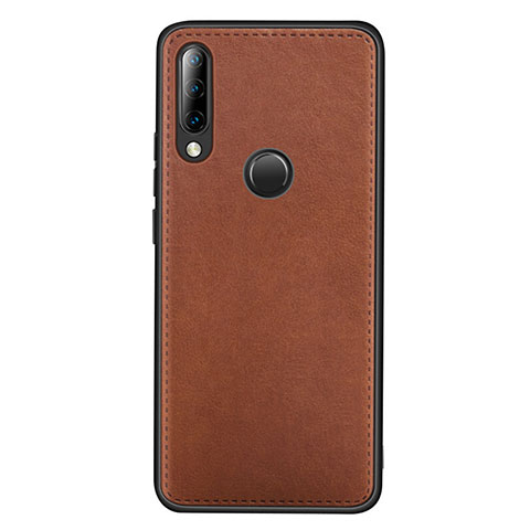 Funda Lujo Cuero Carcasa R03 para Huawei Nova 4e Marron