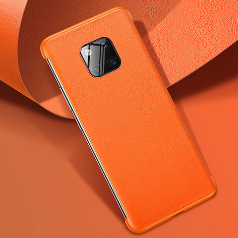 Funda Lujo Cuero Carcasa R04 para Huawei Mate 20 Pro Naranja