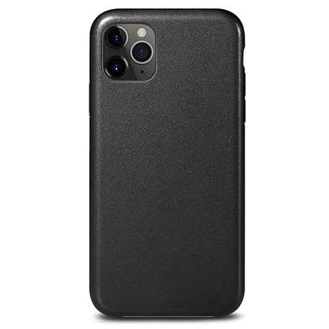 Funda Lujo Cuero Carcasa R05 para Apple iPhone 11 Pro Max Negro