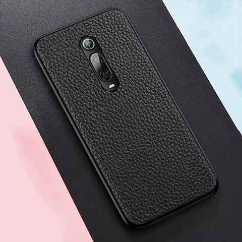 Funda Lujo Cuero Carcasa R05 para Xiaomi Mi 9T Pro Negro