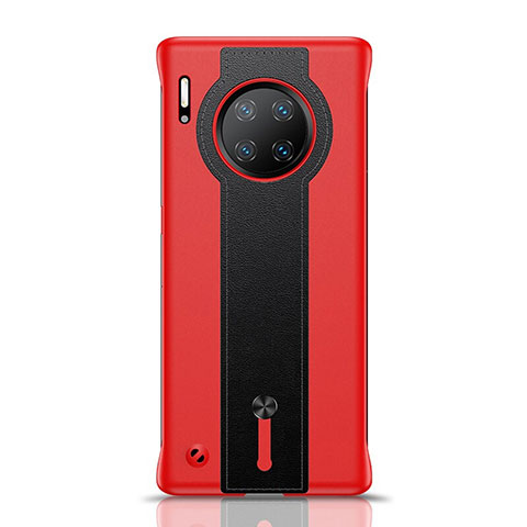 Funda Lujo Cuero Carcasa R08 para Huawei Mate 30 Pro Rojo y Negro