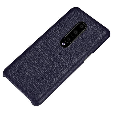 Funda Lujo Cuero Carcasa S01 para OnePlus 7 Pro Azul