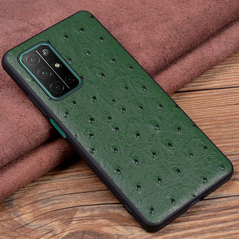 Funda Lujo Cuero Carcasa S02 para Huawei Honor 30S Verde