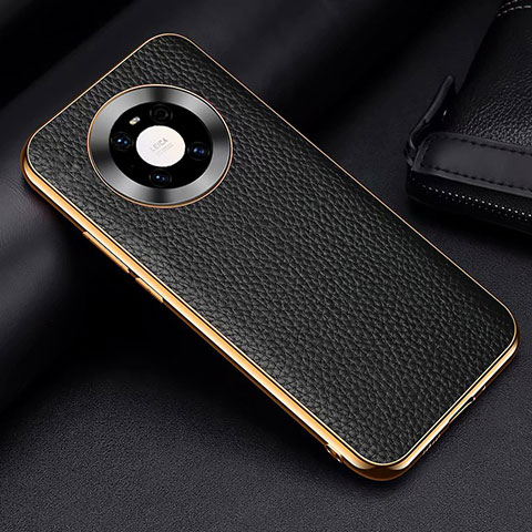 Funda Lujo Cuero Carcasa S03 para Huawei Mate 40 Pro Negro