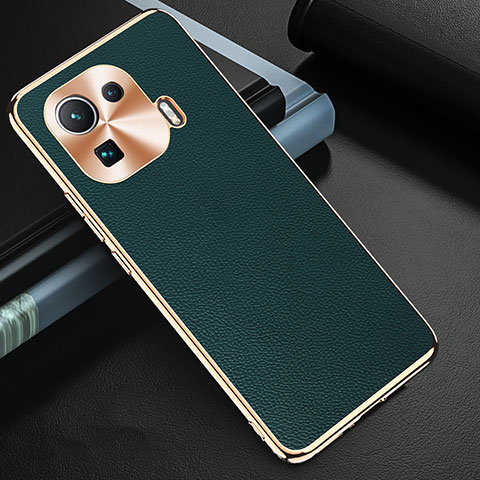 Funda Lujo Cuero Carcasa S03 para Xiaomi Mi 11 Pro 5G Verde