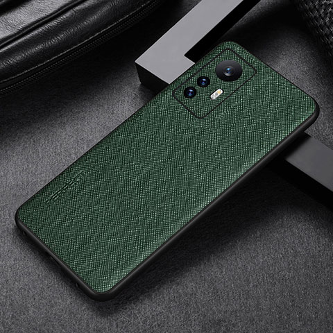 Funda Lujo Cuero Carcasa S03 para Xiaomi Mi 12 5G Verde