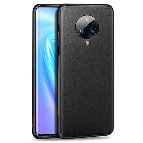 Funda Lujo Cuero Carcasa S04 para Vivo Nex 3 Negro