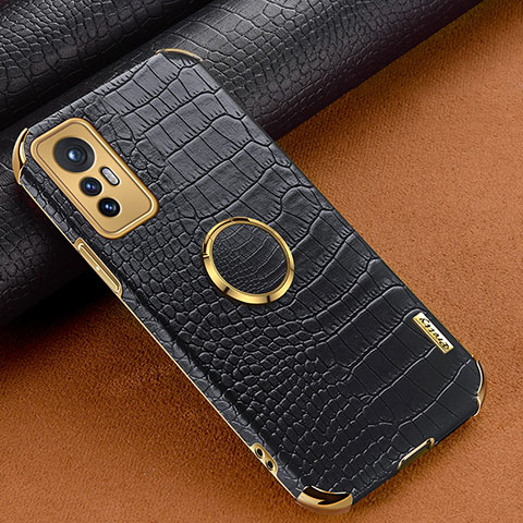 Funda Lujo Cuero Carcasa S05 para Xiaomi Mi 12S 5G Negro