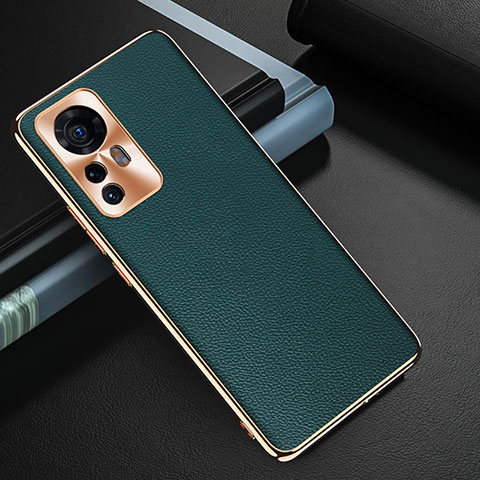 Funda Lujo Cuero Carcasa S07 para Xiaomi Mi 12S 5G Verde