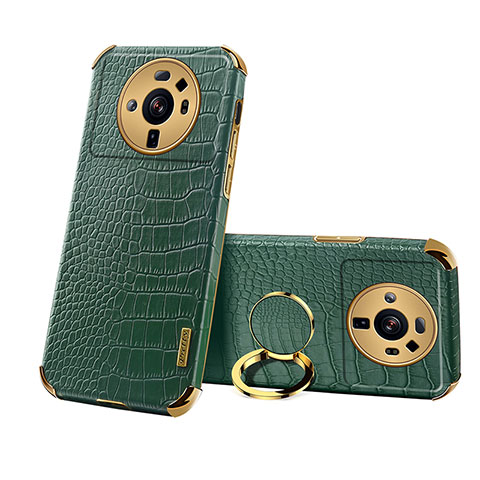 Funda Lujo Cuero Carcasa S07 para Xiaomi Mi 12S Ultra 5G Verde