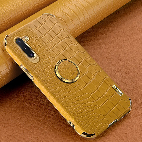 Funda Lujo Cuero Carcasa XD1 para Samsung Galaxy Note 10 5G Amarillo