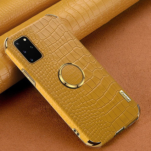 Funda Lujo Cuero Carcasa XD1 para Samsung Galaxy S20 Plus 5G Amarillo