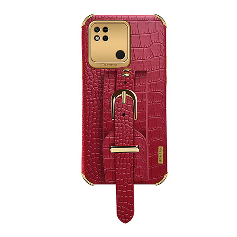 Funda Lujo Cuero Carcasa XD1 para Xiaomi POCO C3 Rojo