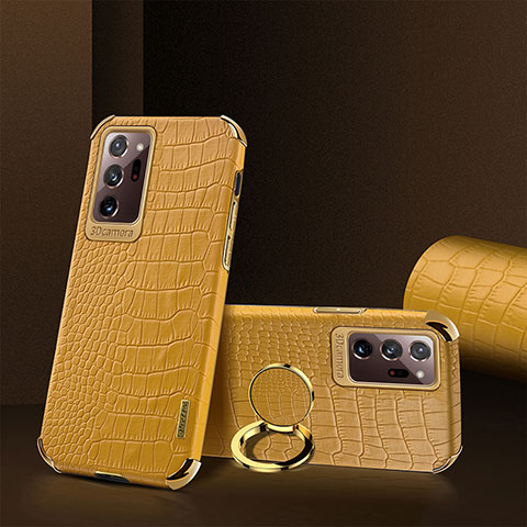 Funda Lujo Cuero Carcasa XD2 para Samsung Galaxy Note 20 Ultra 5G Amarillo