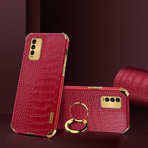 Funda Lujo Cuero Carcasa XD2 para Xiaomi Redmi 9T 4G Rojo