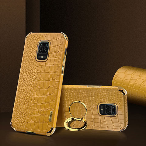 Funda Lujo Cuero Carcasa XD2 para Xiaomi Redmi Note 9S Amarillo