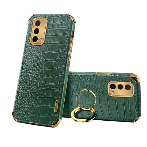 Funda Lujo Cuero Carcasa XD3 para OnePlus Nord N200 5G Verde