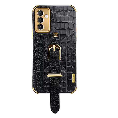 Funda Lujo Cuero Carcasa XD5 para Samsung Galaxy Quantum2 5G Negro