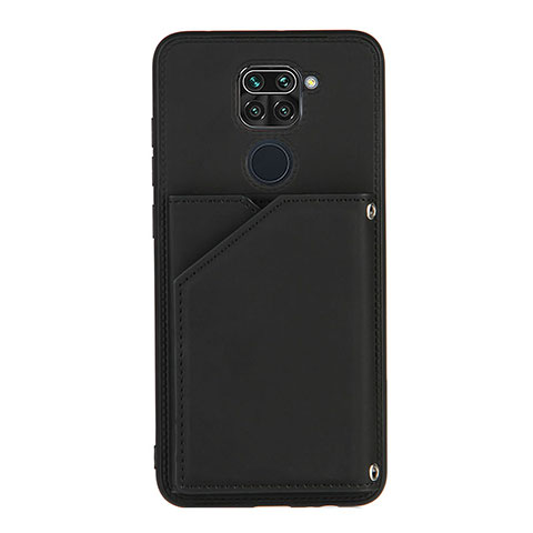 Funda Lujo Cuero Carcasa Y01B para Xiaomi Redmi Note 9 Negro
