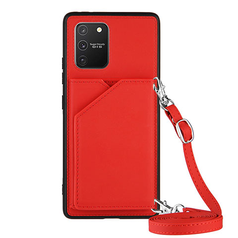 Funda Lujo Cuero Carcasa Y02B para Samsung Galaxy M80S Rojo
