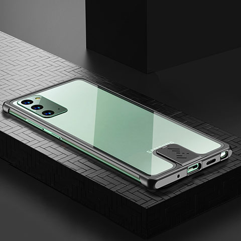 Funda Lujo Marco de Aluminio Carcasa LK1 para Samsung Galaxy Note 20 5G Negro