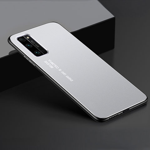 Funda Lujo Marco de Aluminio Carcasa para Huawei Honor 30 Pro+ Plus Plata