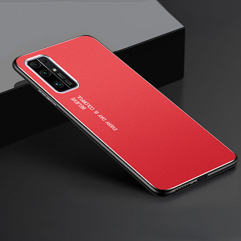 Funda Lujo Marco de Aluminio Carcasa para Huawei Honor 30 Rojo