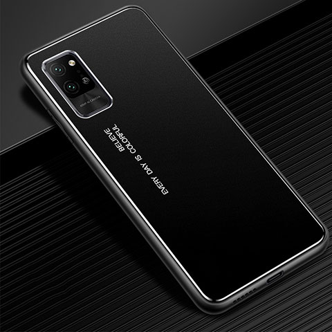 Funda Lujo Marco de Aluminio Carcasa para Huawei Honor Play4 Pro 5G Negro