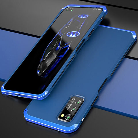 Funda Lujo Marco de Aluminio Carcasa para Huawei Honor V30 Pro 5G Azul