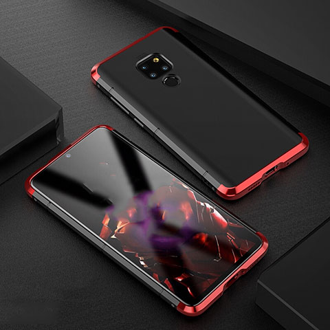 Funda Lujo Marco de Aluminio Carcasa para Huawei Mate 20 Rojo