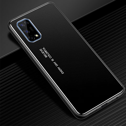 Funda Lujo Marco de Aluminio Carcasa para Realme X7 Pro 5G Negro