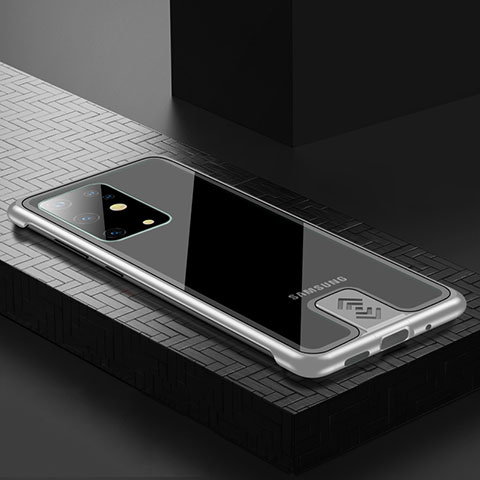 Funda Lujo Marco de Aluminio Carcasa para Samsung Galaxy S20 Plus 5G Plata
