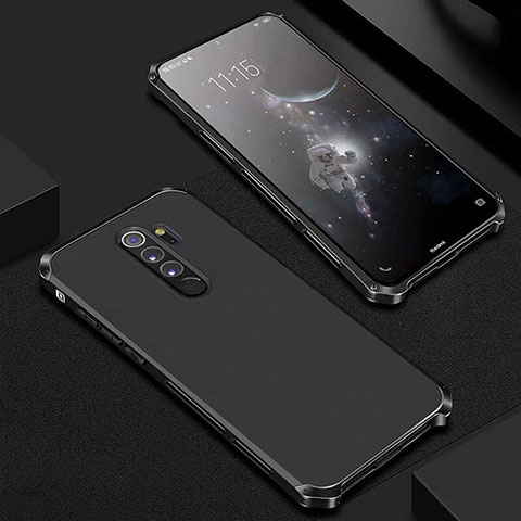 Funda Lujo Marco de Aluminio Carcasa para Xiaomi Redmi Note 8 Pro Negro