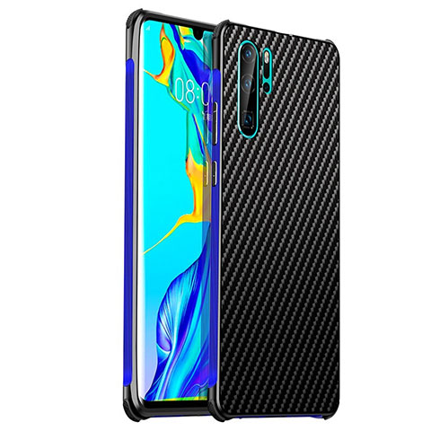 Funda Lujo Marco de Aluminio Carcasa S01 para Huawei P30 Pro New Edition Azul