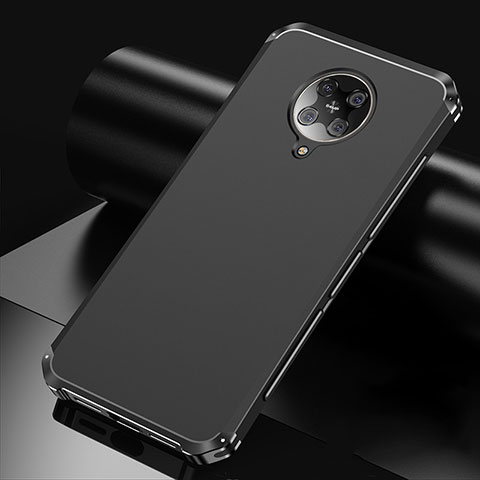 Funda Lujo Marco de Aluminio Carcasa T01 para Xiaomi Poco F2 Pro Negro