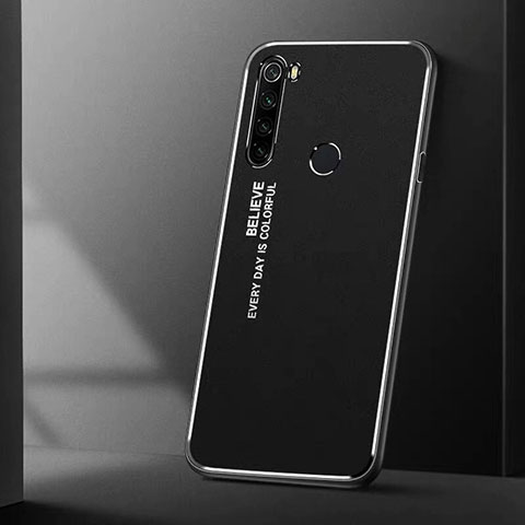 Funda Lujo Marco de Aluminio Carcasa T01 para Xiaomi Redmi Note 8T Negro