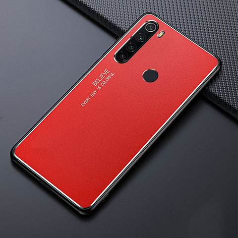 Funda Lujo Marco de Aluminio Carcasa T02 para Xiaomi Redmi Note 8 Rojo