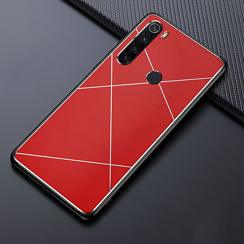 Funda Lujo Marco de Aluminio Carcasa T03 para Xiaomi Redmi Note 8 Rojo