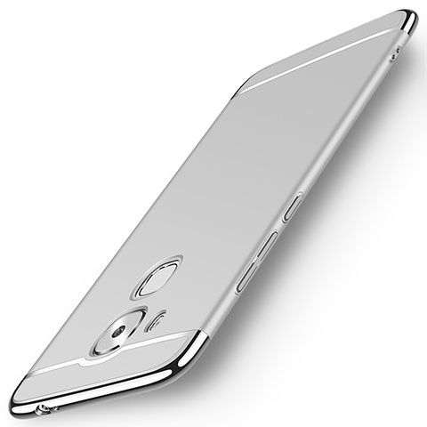 Funda Lujo Marco de Aluminio para Huawei G9 Plus Plata