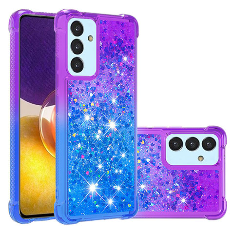 Funda Silicona Carcasa Goma Bling-Bling S02 para Samsung Galaxy Quantum2 5G Morado